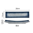 Axyaa Leaf Sashimi Board | Japanese Ceramic Boat Sushi Board for Elegant Table Setting