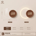 Axyaa Moon Glow Digital Wall Clock for Modern Light Luxury Living Room Decoration