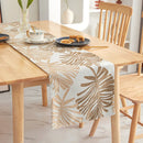 Axyaa Elegant Leaf Table Runner for Home Dining and Coffee Table Decor