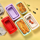 Axyaa Silicone Bread Loaf Pan Set - Nonstick Homemade Cake Mold & Toast Mould