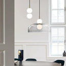 Axyaa Glass Ball Cluster Pendant Light for Living Room, Bedroom, and Staircase