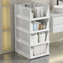 Axyaa Stackable Heavy-Duty Storage Basket for Snacks/Clothes/Toys, Ideal for Living Room/Bedroom