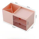 Axyaa Desktop Organizer Pen Holder Storage Box with Transparent Drawer
