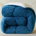 Axyaa Solid Color Lamb Wool Quilt - Thick Warmth for Winter