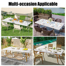 Axyaa Waterproof Elastic Vinyl Tablecloth 30x72 for Party Decor, Picnic, Camping, Outdoor