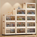 Axyaa Double-Door Foldable Storage Box: Multi-Size Organizer for Living Room, Bedroom, Study