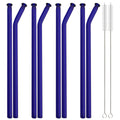 Axyaa Glass Straw Set with Brush - Bar Accessories & Reusable Straws
