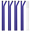 Axyaa Glass Straw Set with Brush - Bar Accessories & Reusable Straws