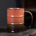 Axyaa Oil Drum Ceramic Coffee Cup Set - Large 600ML Capacity Home Decor