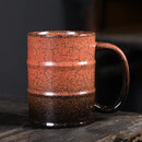 Axyaa Oil Drum Ceramic Coffee Cup Set - Large 600ML Capacity Home Decor