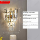 Axyaa LED Crystal Wall Lamp for Living Room Decor
