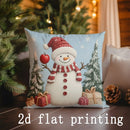 Axyaa Christmas-themed Festive Prints Cushion Cover for Sofa, Bedroom, Car