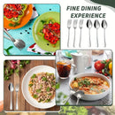 Axyaa Stainless Steel Fork and Spoon Set for Dining - 16 pieces