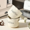 Axyaa High-Color Espresso Cup with Scale: High-Grade Ceramic Coffee Measuring Cup