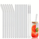 Axyaa Glass Straws: Creative, High-Temperature Resistant Straws for Juice, Milk, Coffee, Cola