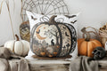 Axyaa Halloween Floral Skull Decorative Pillow Cover