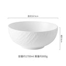 Axyaa Stone Patterned Large Capacity Ceramic Soup Bowl