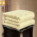 Axyaa Cotton Gold Jacquard Silk Quilt | Mulberry Silk Winter Quilt Core