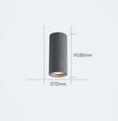 Axyaa Nordic Industrial Gray LED Tube Ceiling Lamps