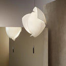 Axyaa Shell Chandelier: Modern Fabric Pendant Light for Living Room, Hotel, Restaurant