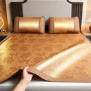 Axyaa Bamboo Cooling Mat 2025: Summer Student Home Comfort, Breathable Washable Bed Sheet