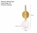Axyaa Nordic Glass Ball Pendant Lamp, Elegant Bedroom Home Decor Lighting