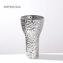 Axyaa Electroplated Ceramic Vase for Stylish Flower Arrangements