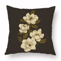 Axyaa Retro Flower Fox Pillowcase in Peach Skin Velvet.