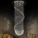 Axyaa ModernCrystal LED Chandelier Staircase Lamp for Stylish Home, Hotel, Villa Hall
