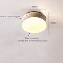 Axyaa Yellow Travertine LED Ceiling Light for Home Decoration