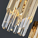 Axyaa Gold Crystal Pendant Lamp: Modern Bedroom LED Lighting for Bar, Kitchen & Restaurant