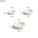 Axyaa White Mountain Shaped Ceramic Plate Set for Molecular Cuisine