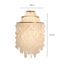 Axyaa Luxury Shell Wall Lamp - Gold Chrome Sconce Lighting