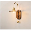 Axyaa Glass Wall Lamp, French Retro Aisle Style for Homestay Bedside