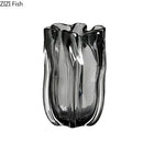 Axyaa Transparent Glass Vase Hydroponic Flower Pots Modern Home Decor