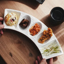 Axyaa Ceramic Seasoning Plate Set for Restaurant and Home - BBQ Dipping Dish