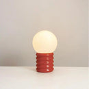 Axyaa Solid Wood Glass LED Bedroom Light - Nordic Design