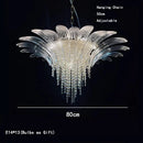 Axyaa Crystal Chandelier Modern Living Room Ceiling Light European Style Decor