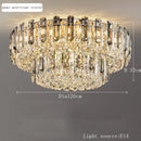 Axyaa Modern Crystal Ceiling Chandelier LED Pendant Light for Living Room Bedroom