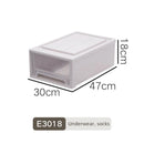 Axyaa Closet Storage Bin with Lid - Desktop Organizer for Clothes, Underwear, Socks