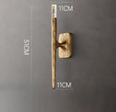 Axyaa Brass Crystal LED Wall Lamp for Home Decor.