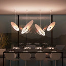 Axyaa LED Chandelier: Modern Rotatable Pendant Light for Dining Area and Events