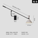 Axyaa Adjustable Long Pole Swing Arm LED Wall Lamp for Home Decor