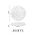 Axyaa Ceramic Pleated Western Dessert Salad Plate Set