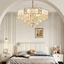 Axyaa Luxury Crystal Chandelier: Elegant Lighting for Living Room, Dining Room, Bedroom