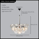 Axyaa Glass Ball Ceiling Chandelier for Modern Room Decor