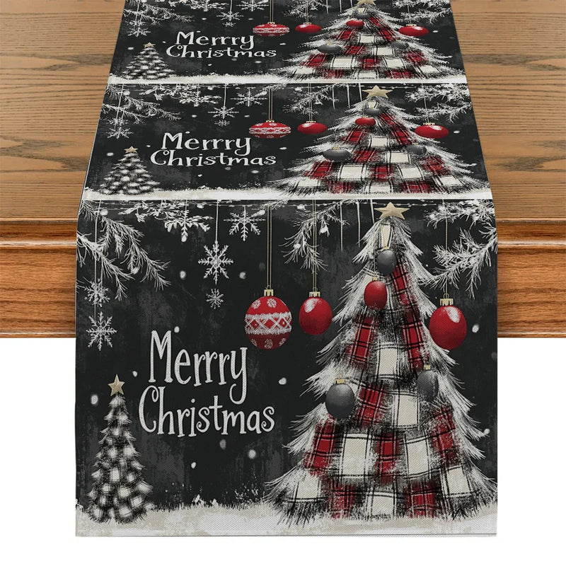 Fir Snow Glove Table Runner Set by Axyaa Home