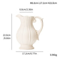 Axyaa Cerc Flower Vase: Luxury Decor for Living Room, European Style, Frosted Glass
