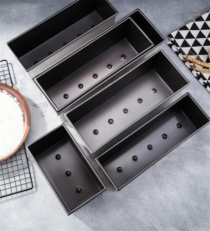 Axya Rectangular Bread Mold Toast Box for Baking, Non-stick Sandwich Molds