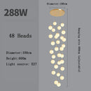 Axyaa Modern LED Stairs Chandelier for Dining Room Living Room Decor Lighting